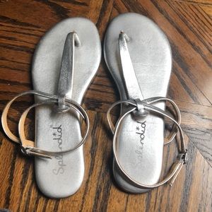 Silver Splendid sandals. Great condition!